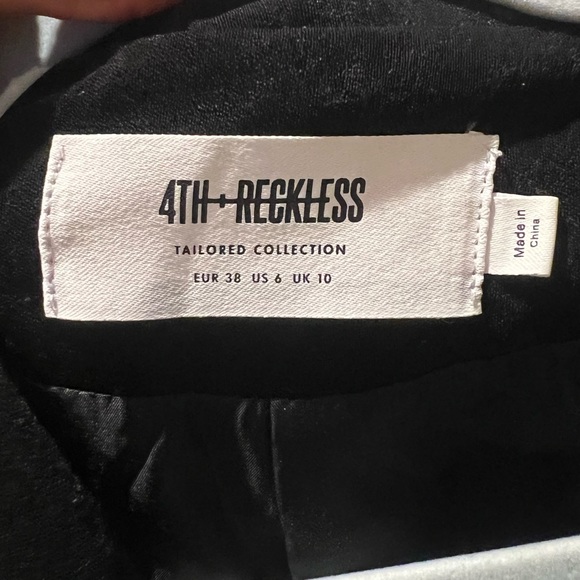 4th & Reckless Suede Black Mini Dress - Picture 3 of 6